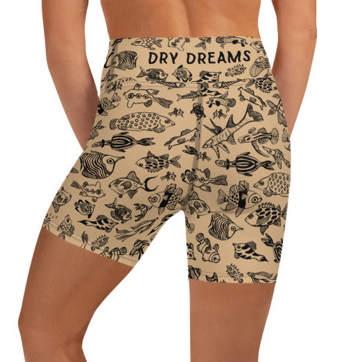 Back view of the Plenty of Fish in The Sea shorts